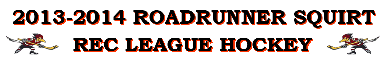 2013-2014 Roadrunner Squirt Rec League