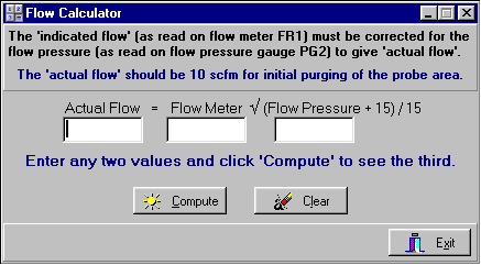 [ FlowCalc window ]